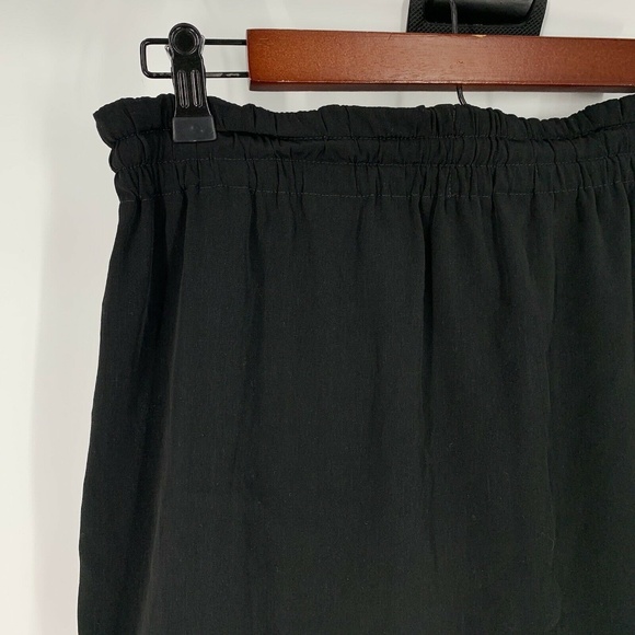 Express Black Drawstring Mini Skirt - Picture 7 of 9